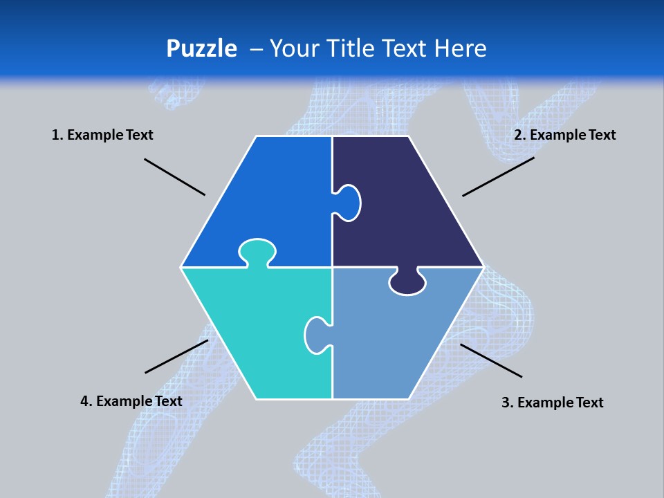 A Man Running On A Black And Blue Background PowerPoint Template