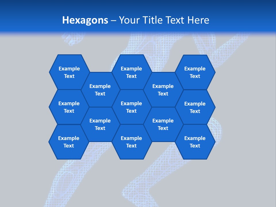 A Man Running On A Black And Blue Background PowerPoint Template