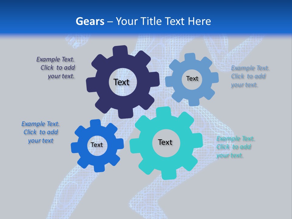 A Man Running On A Black And Blue Background PowerPoint Template