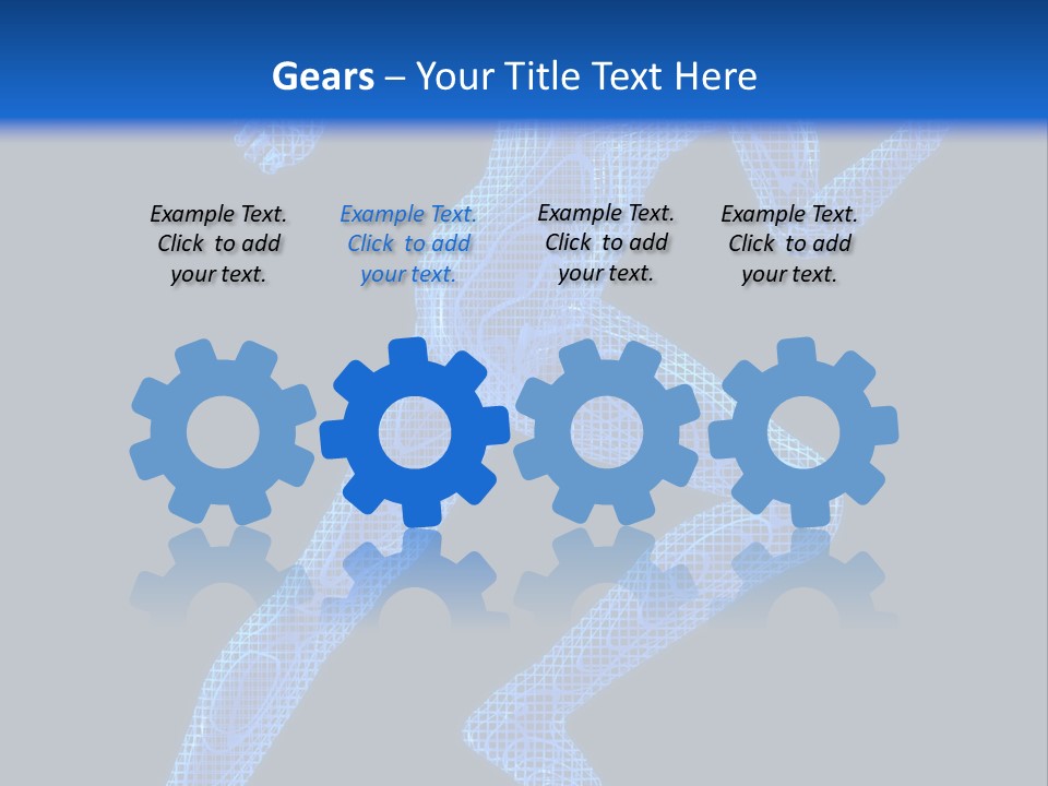 A Man Running On A Black And Blue Background PowerPoint Template