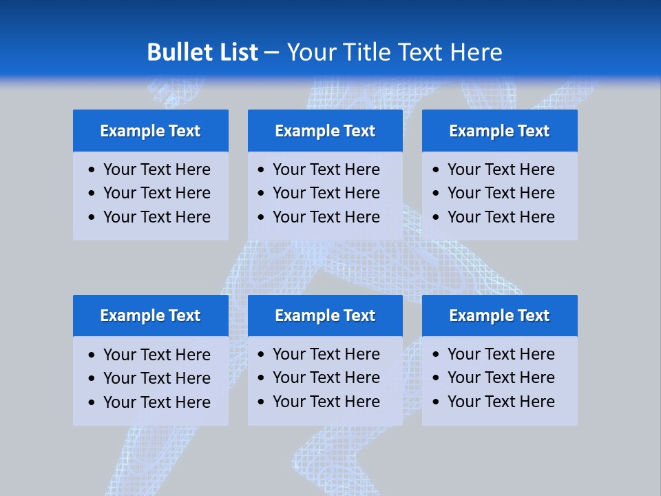 A Man Running On A Black And Blue Background PowerPoint Template