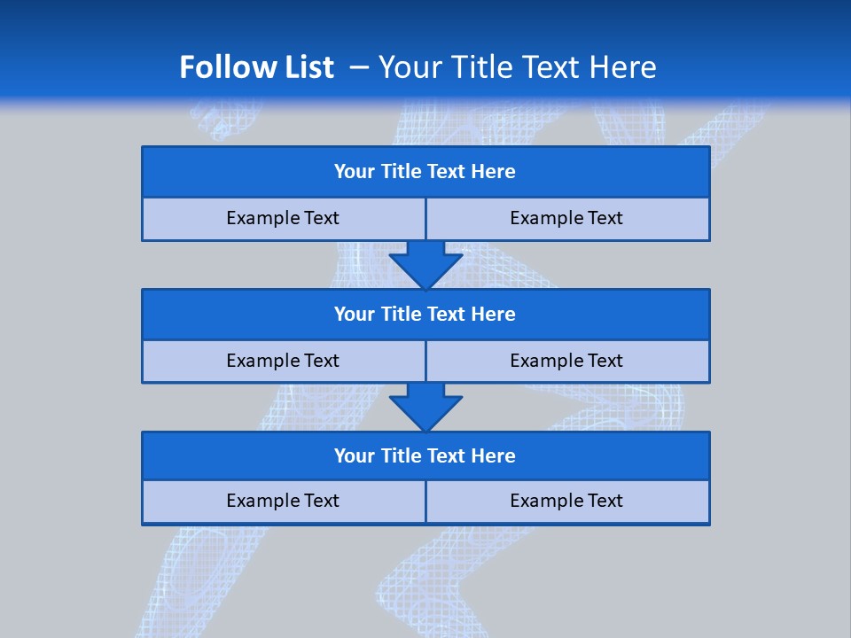 A Man Running On A Black And Blue Background PowerPoint Template