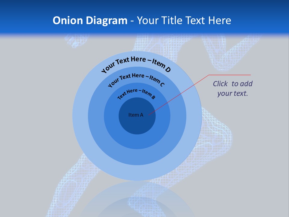 A Man Running On A Black And Blue Background PowerPoint Template