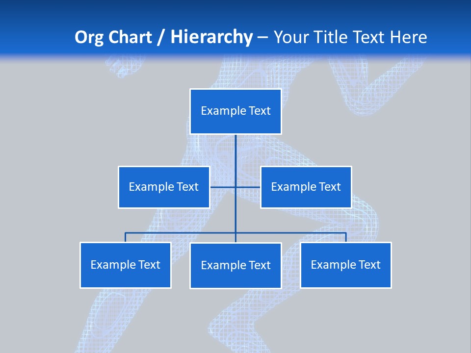 A Man Running On A Black And Blue Background PowerPoint Template