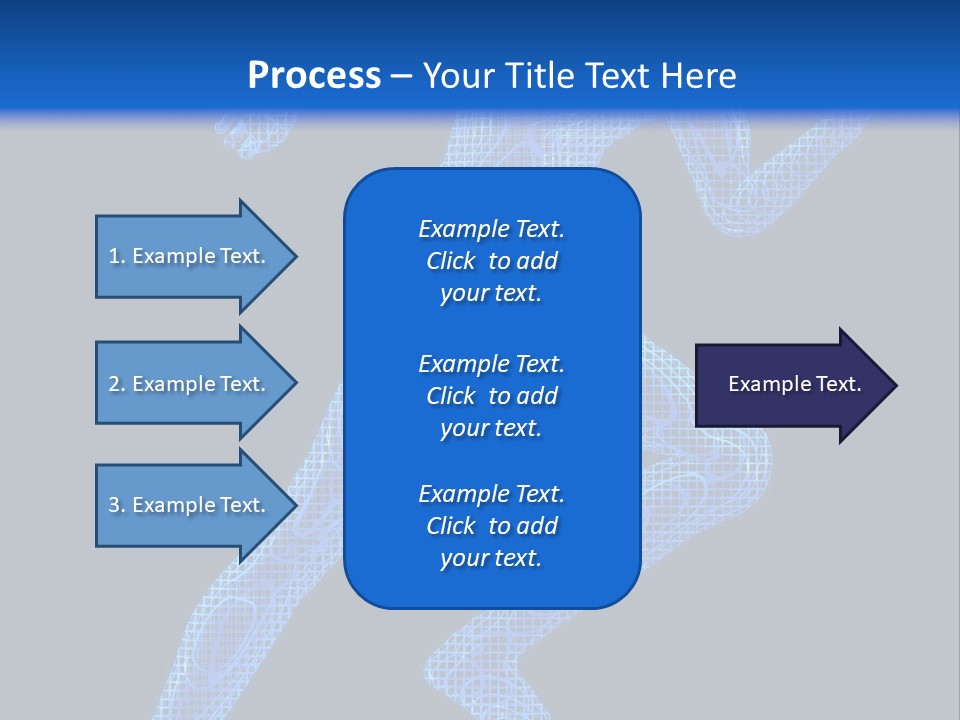 A Man Running On A Black And Blue Background PowerPoint Template