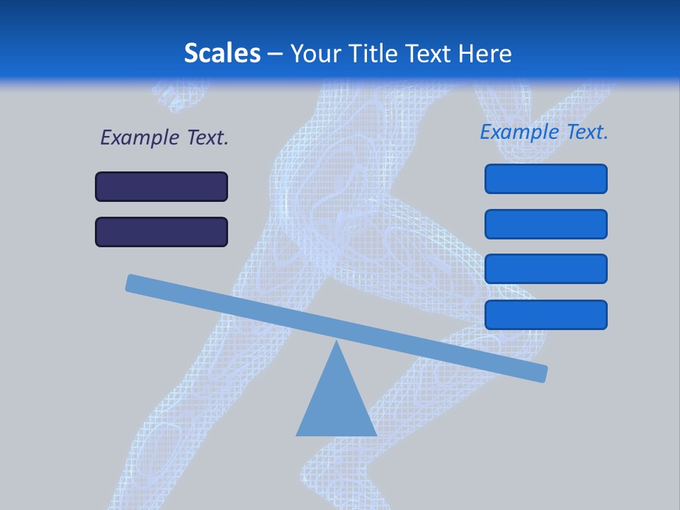 A Man Running On A Black And Blue Background PowerPoint Template