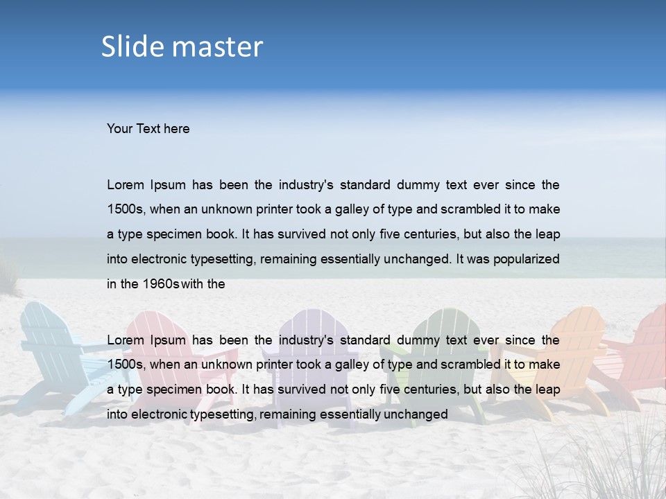 Coastline Relax Summer PowerPoint Template