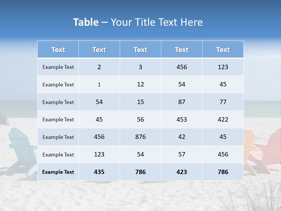 Coastline Relax Summer PowerPoint Template