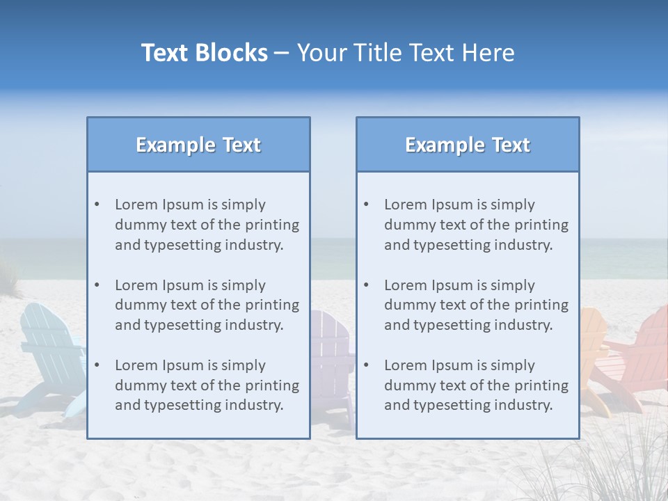Coastline Relax Summer PowerPoint Template