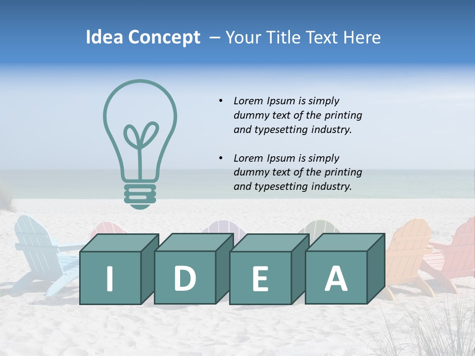 Coastline Relax Summer PowerPoint Template