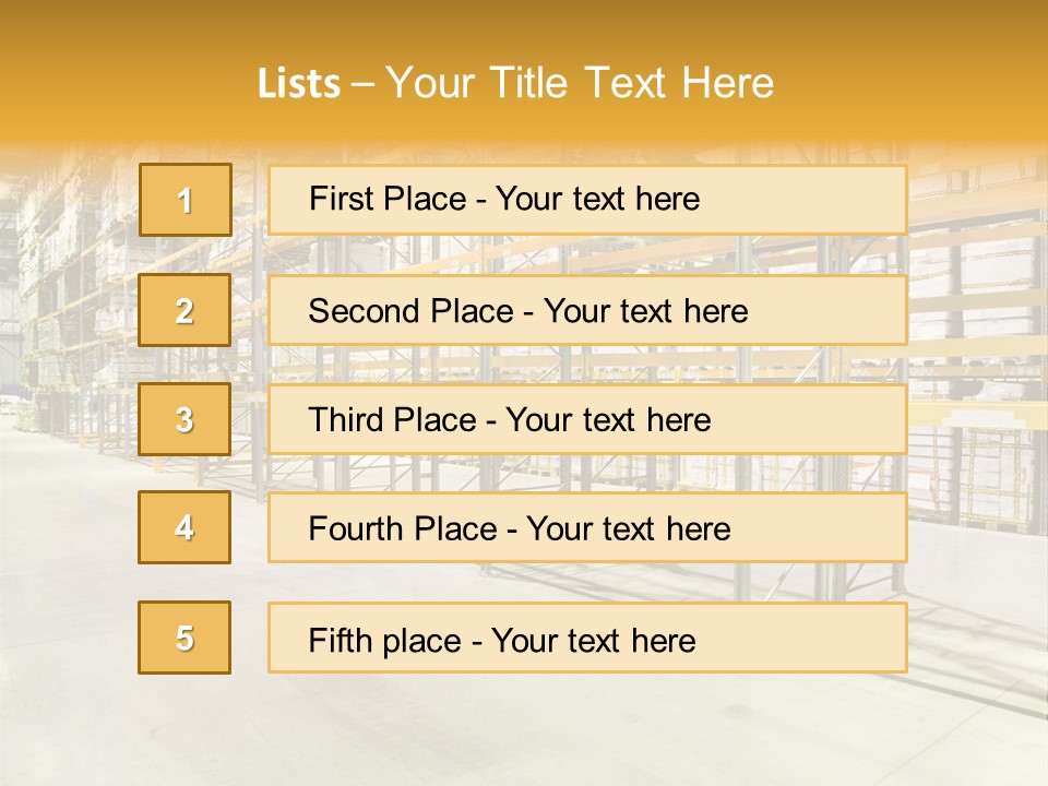 Structure Large Storage PowerPoint Template