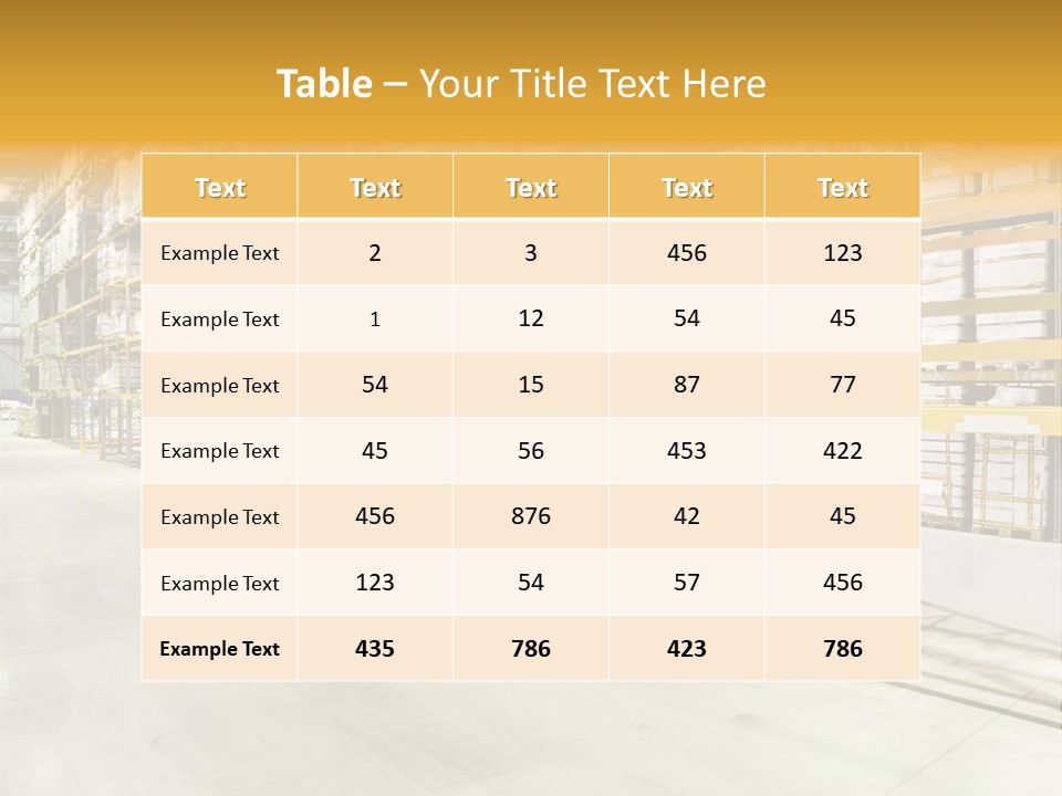 Structure Large Storage PowerPoint Template