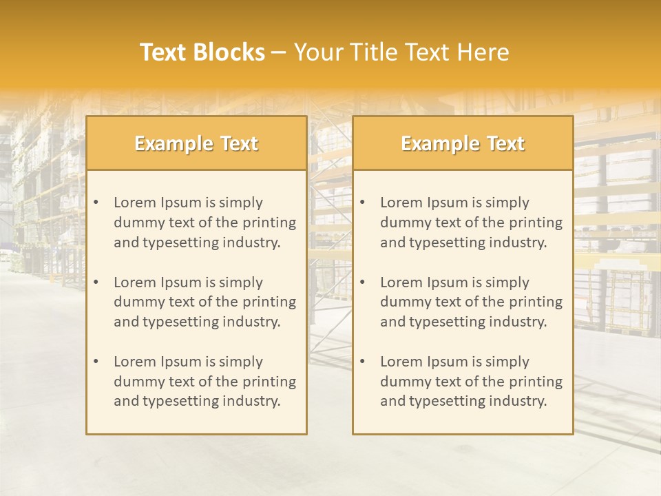 Structure Large Storage PowerPoint Template