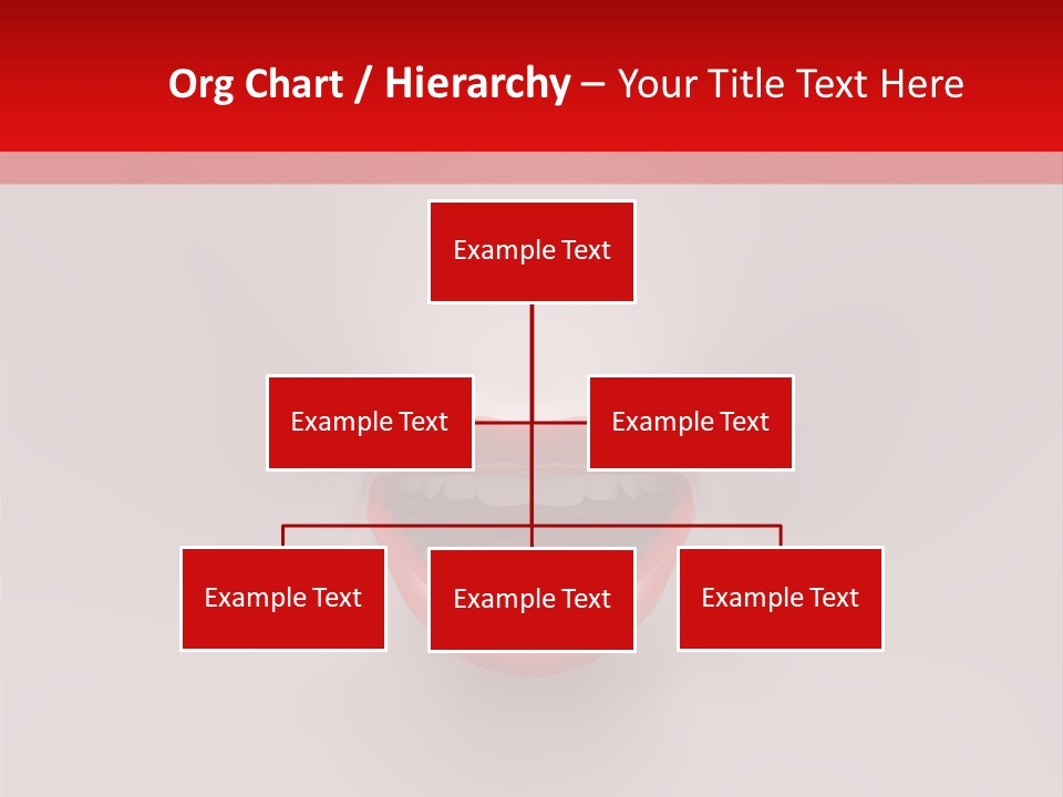 A Woman's Mouth With Red Lipstick On A White And Red Background PowerPoint Template