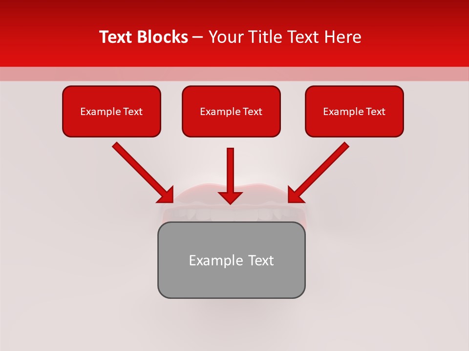 A Woman's Mouth With Red Lipstick On A White And Red Background PowerPoint Template