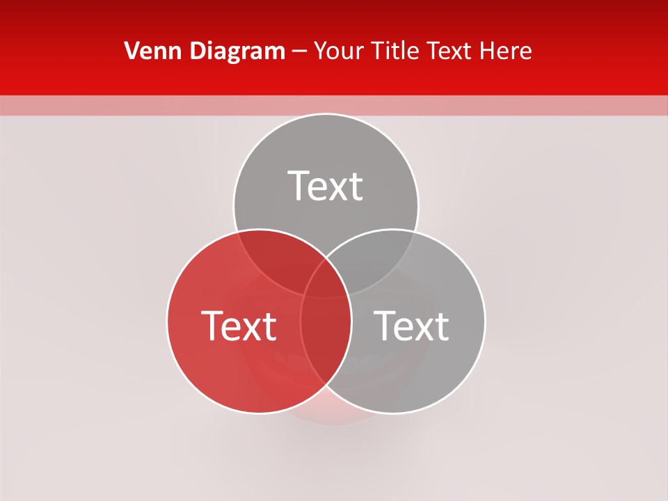 A Woman's Mouth With Red Lipstick On A White And Red Background PowerPoint Template