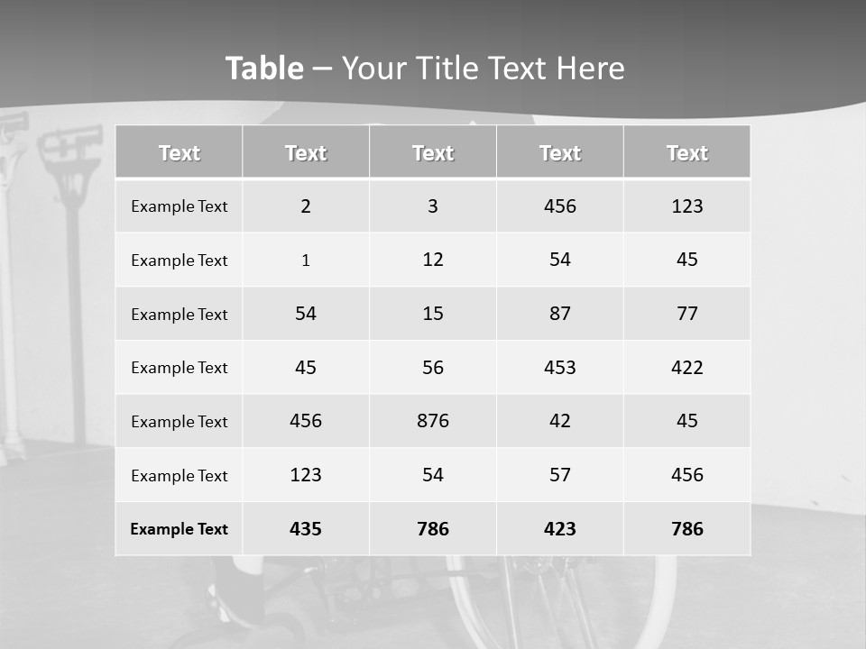 A Woman Riding A Bike In A Room PowerPoint Template