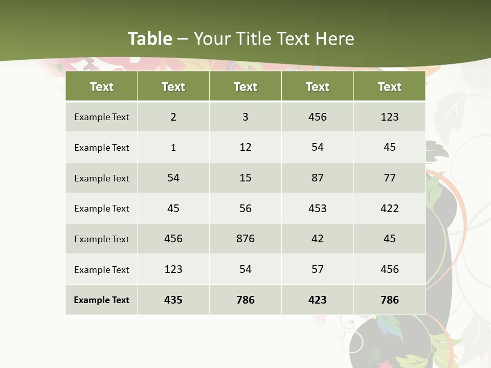 A Woman With Colorful Flowers On Her Body Powerpoint Template PowerPoint Template