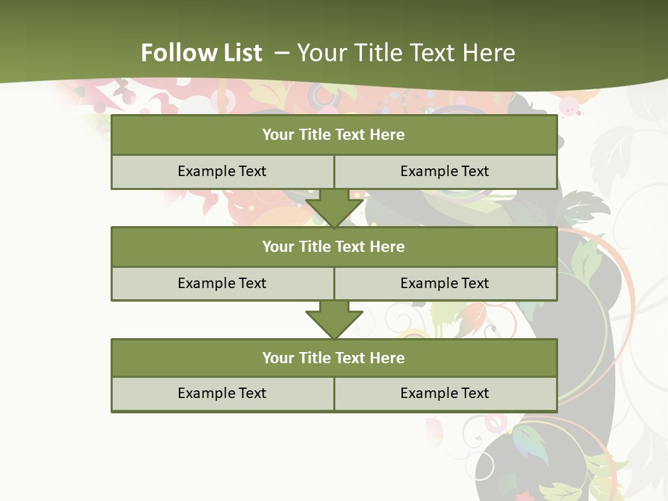 A Woman With Colorful Flowers On Her Body Powerpoint Template PowerPoint Template