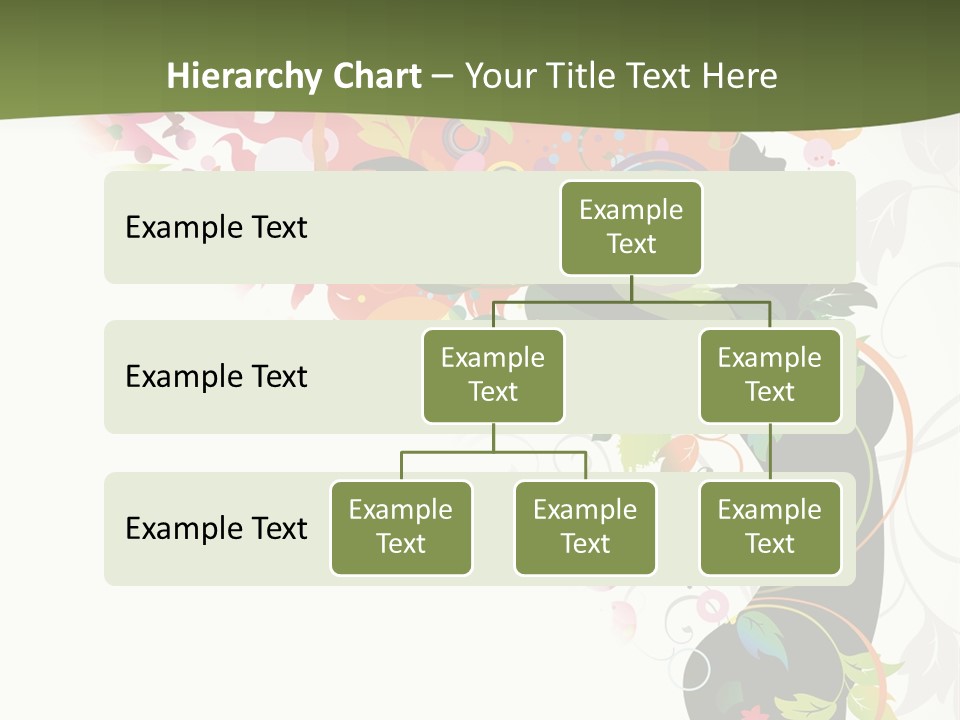 A Woman With Colorful Flowers On Her Body Powerpoint Template PowerPoint Template