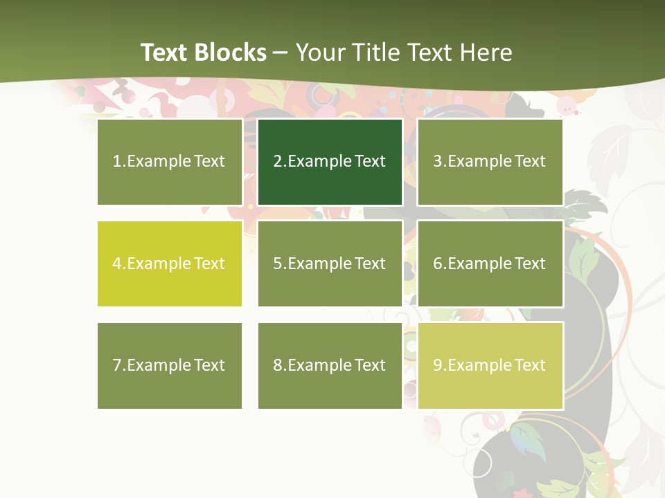 A Woman With Colorful Flowers On Her Body Powerpoint Template PowerPoint Template