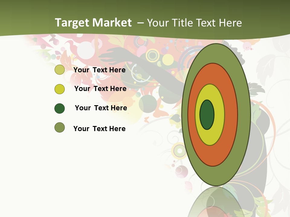 A Woman With Colorful Flowers On Her Body Powerpoint Template PowerPoint Template