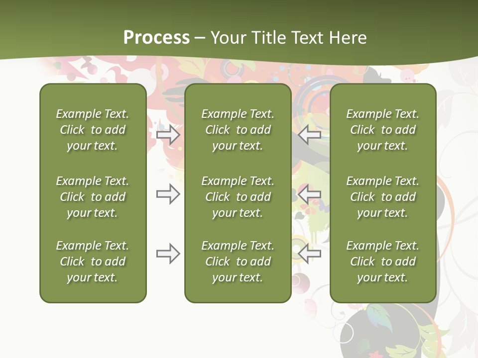 A Woman With Colorful Flowers On Her Body Powerpoint Template PowerPoint Template