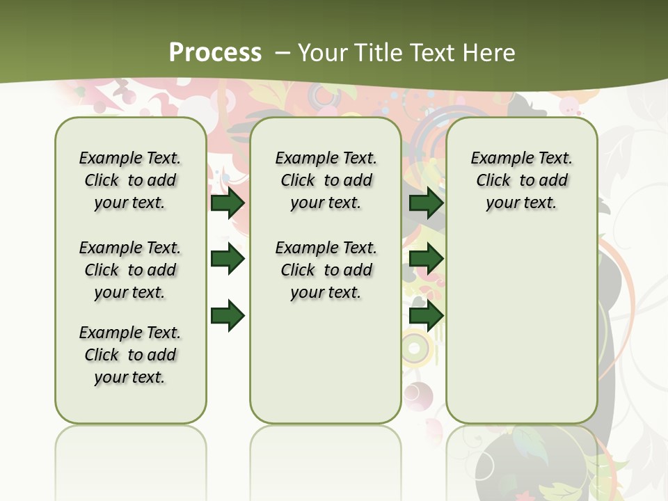 A Woman With Colorful Flowers On Her Body Powerpoint Template PowerPoint Template