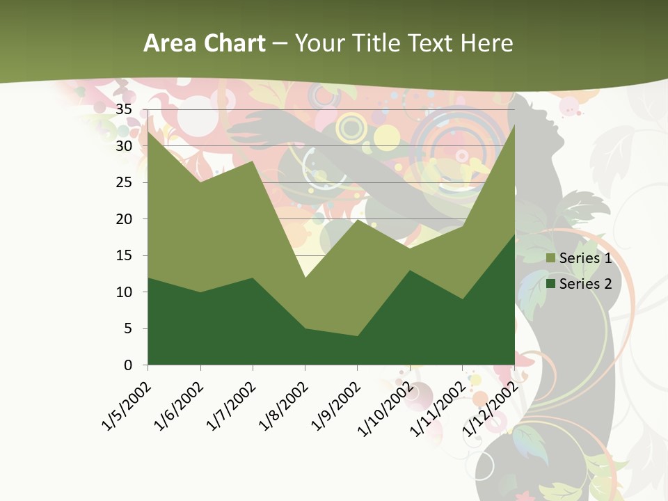 A Woman With Colorful Flowers On Her Body Powerpoint Template PowerPoint Template