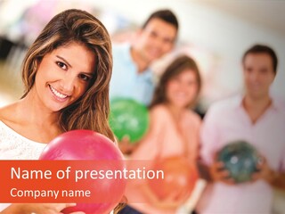 Team Men Joyful PowerPoint Template