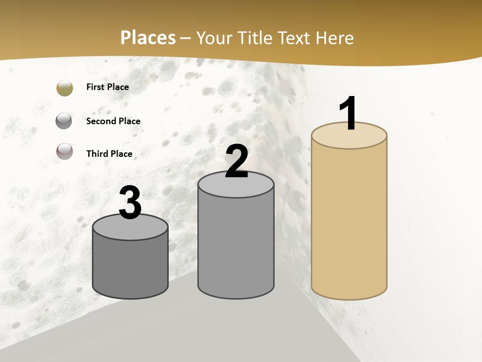 A Corner Of A Room With Moldy Walls PowerPoint Template