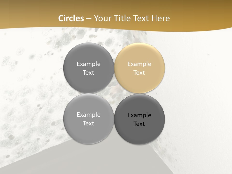 A Corner Of A Room With Moldy Walls PowerPoint Template