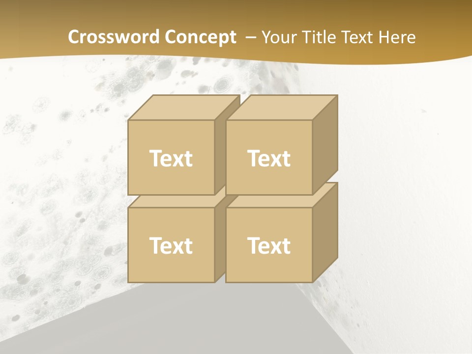 A Corner Of A Room With Moldy Walls PowerPoint Template