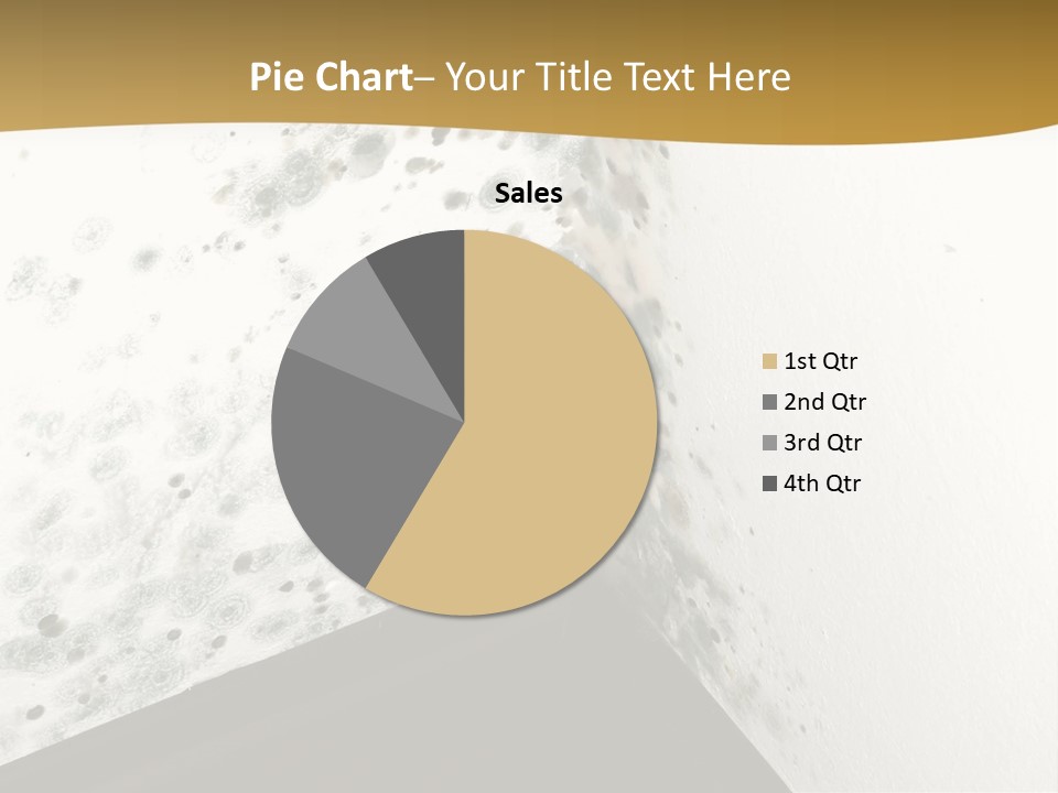 A Corner Of A Room With Moldy Walls PowerPoint Template