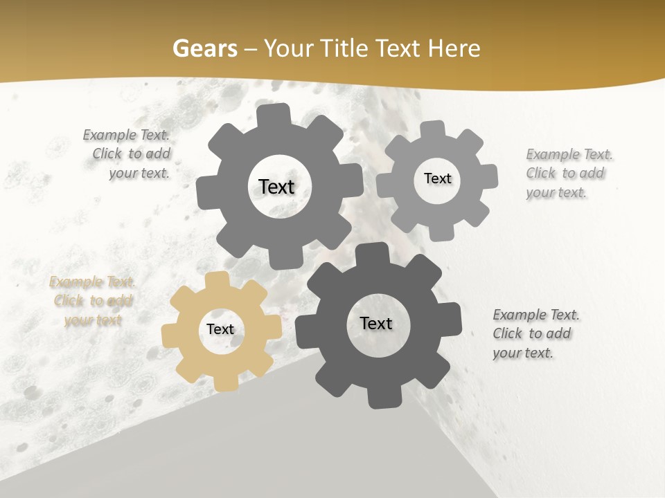 A Corner Of A Room With Moldy Walls PowerPoint Template