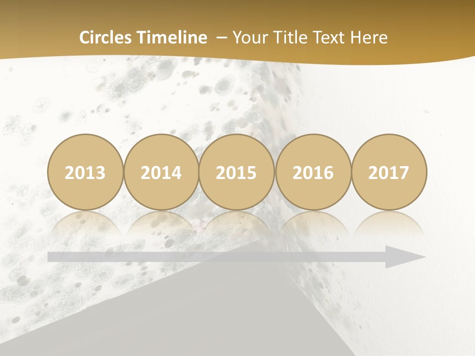 A Corner Of A Room With Moldy Walls PowerPoint Template