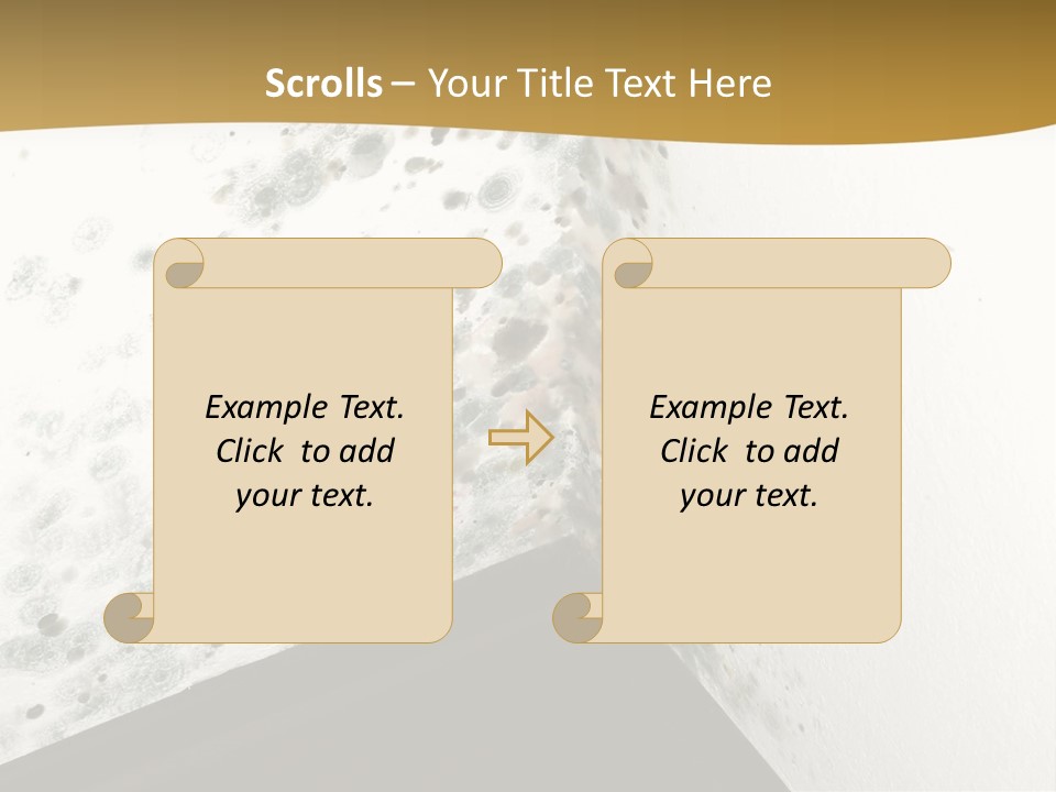 A Corner Of A Room With Moldy Walls PowerPoint Template