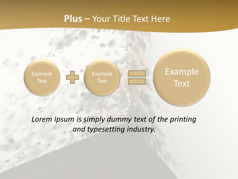 A Corner Of A Room With Moldy Walls PowerPoint Template