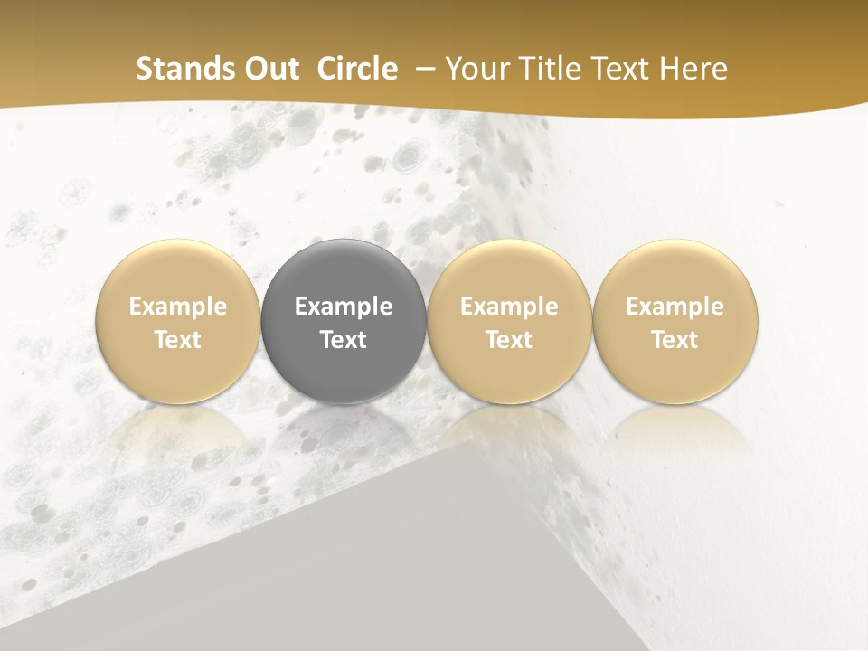 A Corner Of A Room With Moldy Walls PowerPoint Template