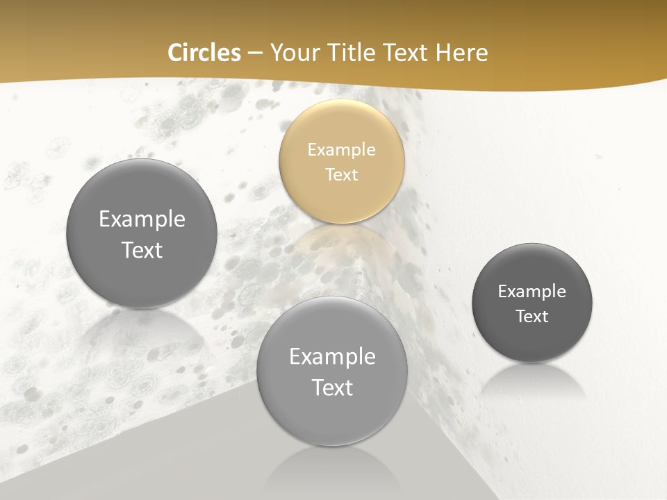 A Corner Of A Room With Moldy Walls PowerPoint Template