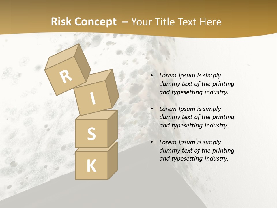 A Corner Of A Room With Moldy Walls PowerPoint Template