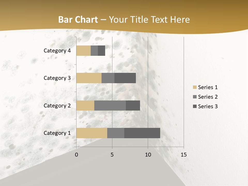 A Corner Of A Room With Moldy Walls PowerPoint Template