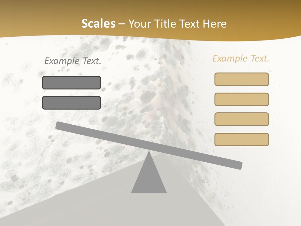 A Corner Of A Room With Moldy Walls PowerPoint Template