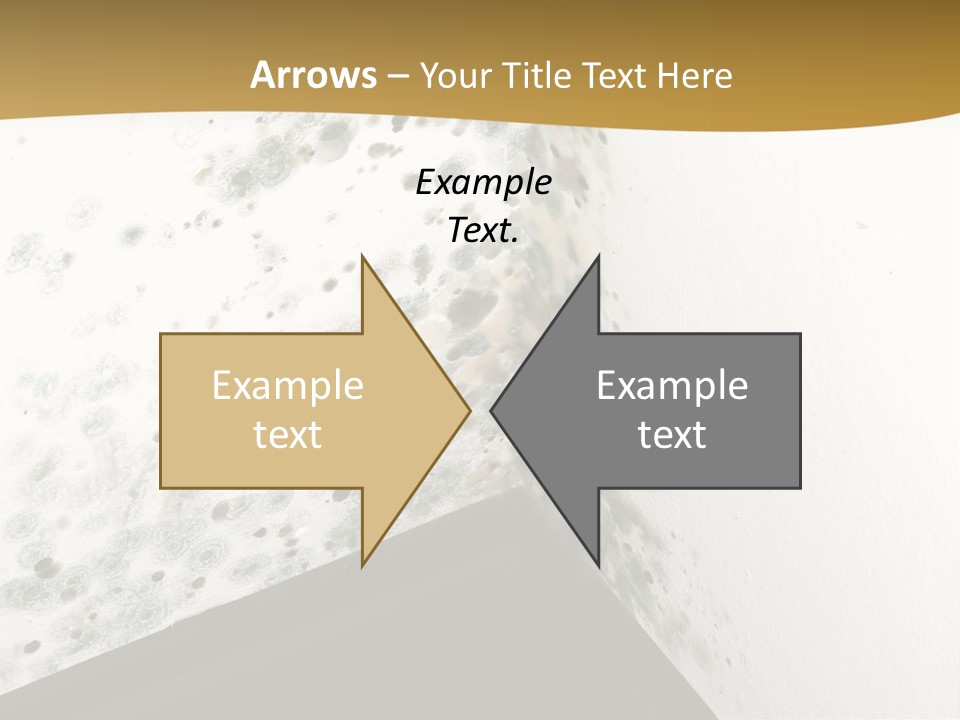 A Corner Of A Room With Moldy Walls PowerPoint Template