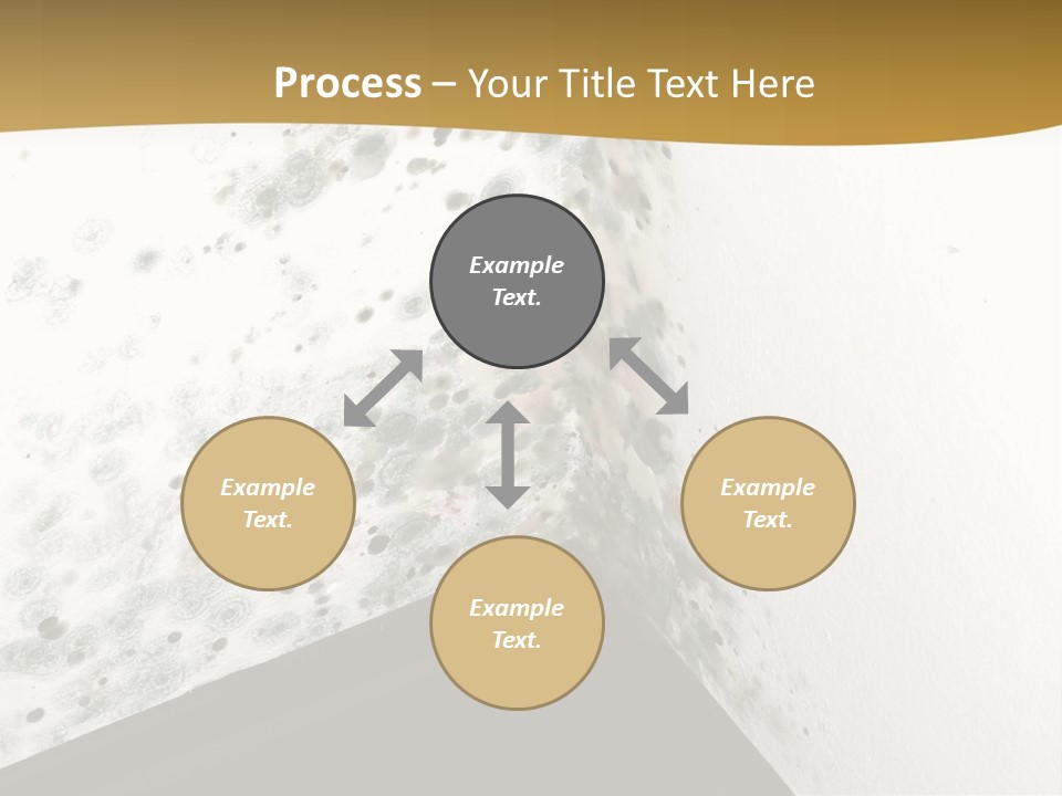 A Corner Of A Room With Moldy Walls PowerPoint Template