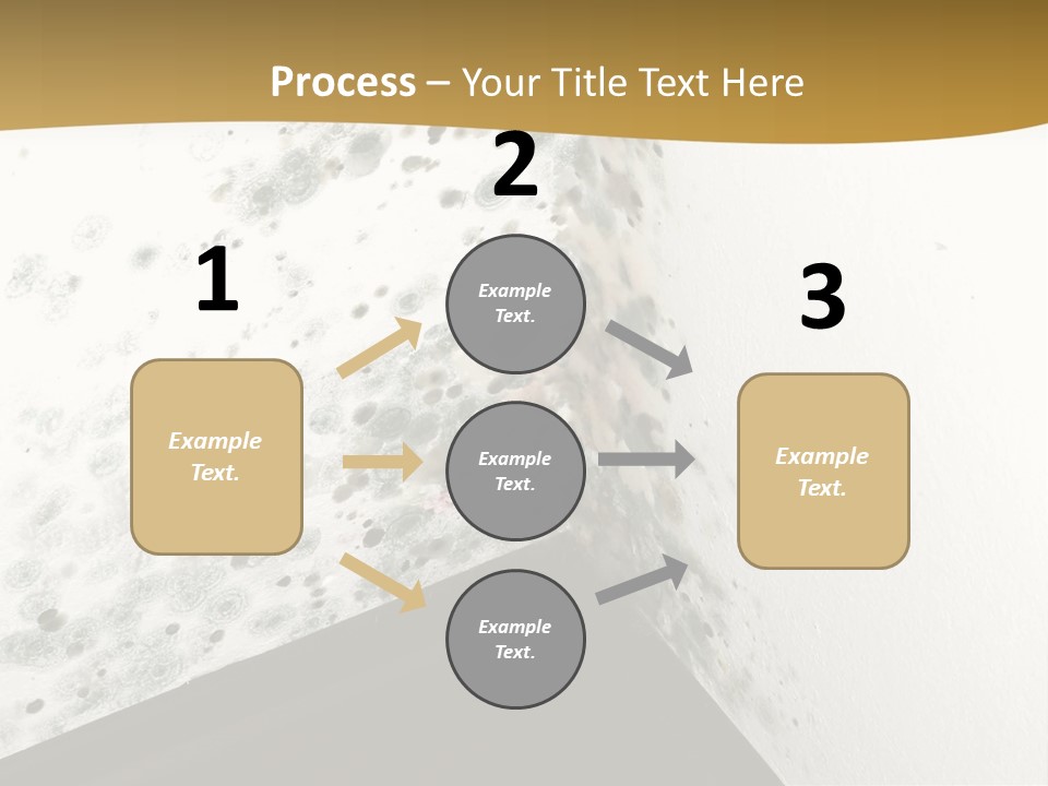 A Corner Of A Room With Moldy Walls PowerPoint Template
