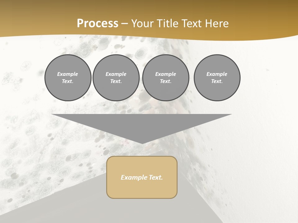 A Corner Of A Room With Moldy Walls PowerPoint Template