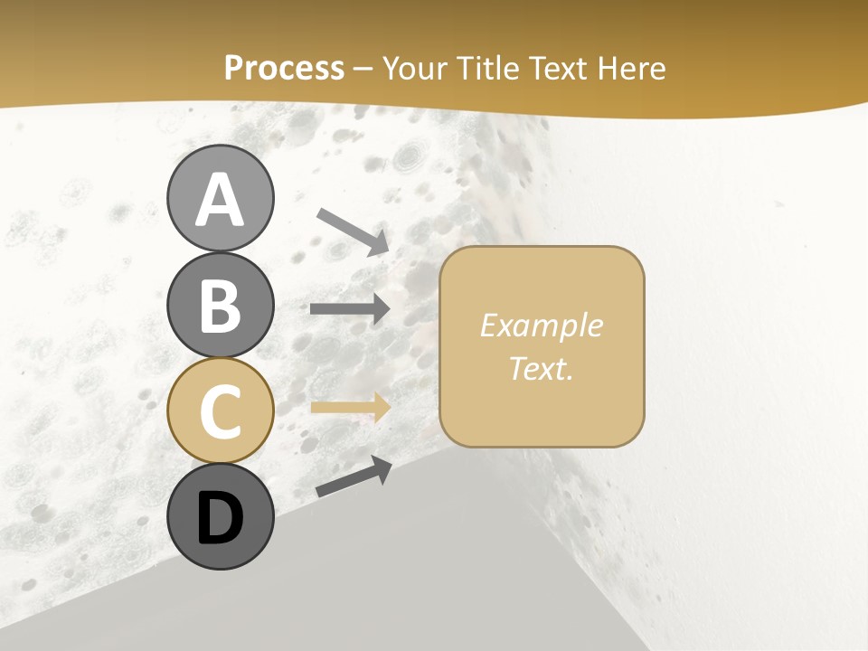 A Corner Of A Room With Moldy Walls PowerPoint Template