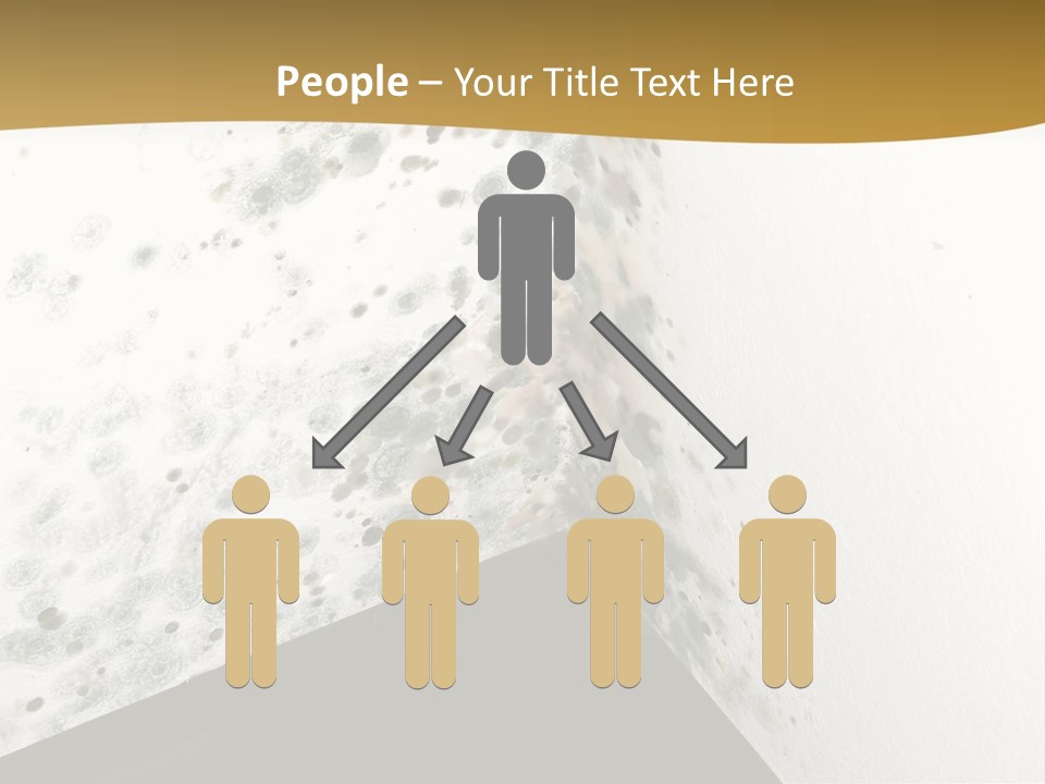 A Corner Of A Room With Moldy Walls PowerPoint Template