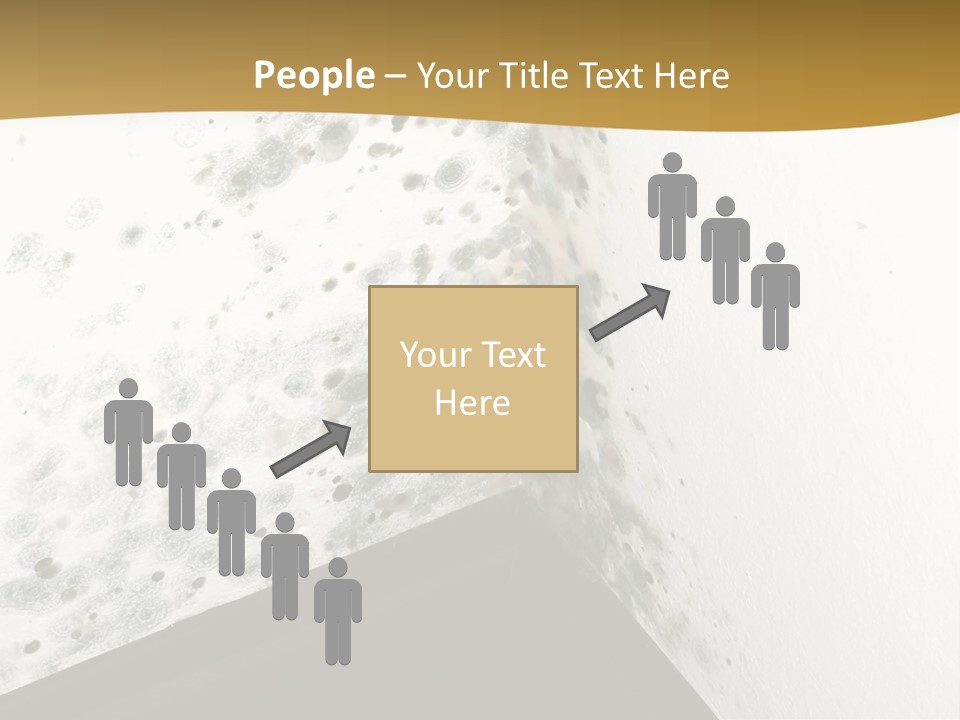 A Corner Of A Room With Moldy Walls PowerPoint Template